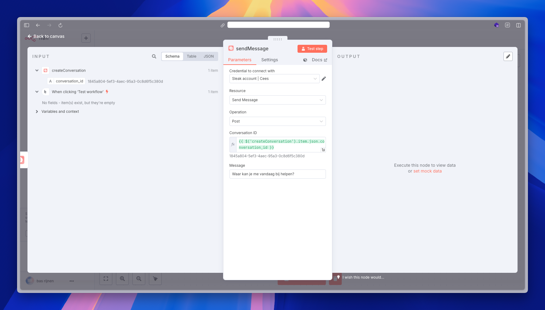 Create Conversation methode