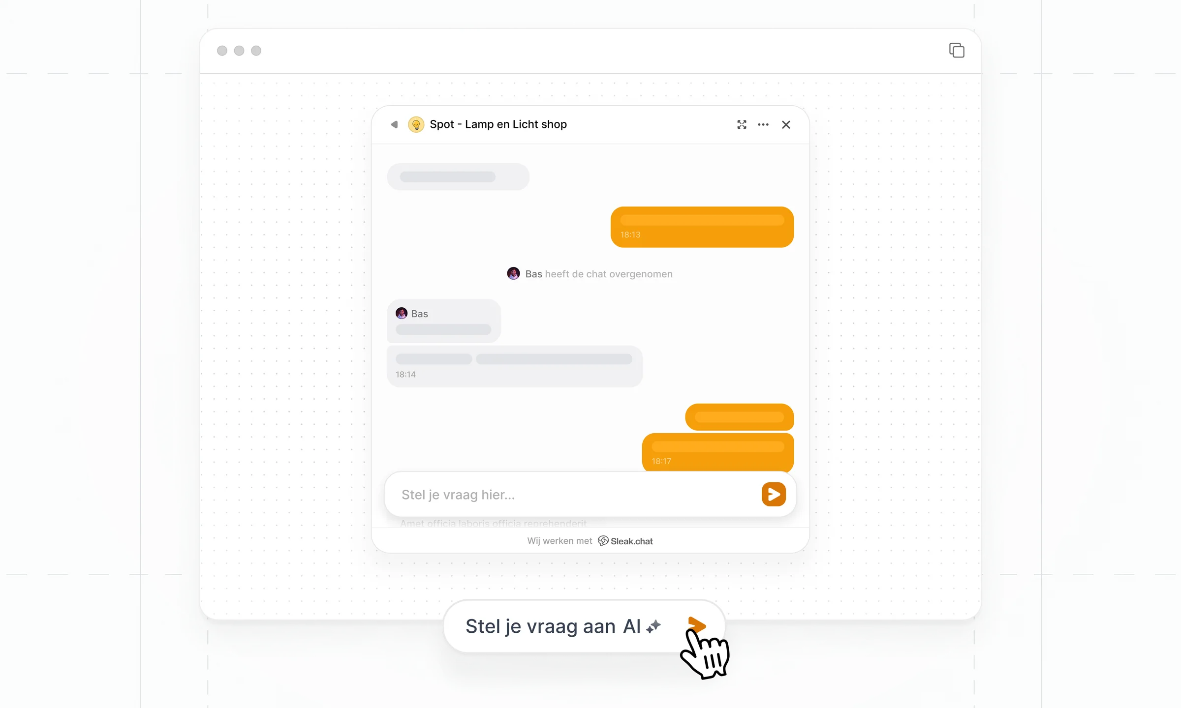 Spotlight widget weergave