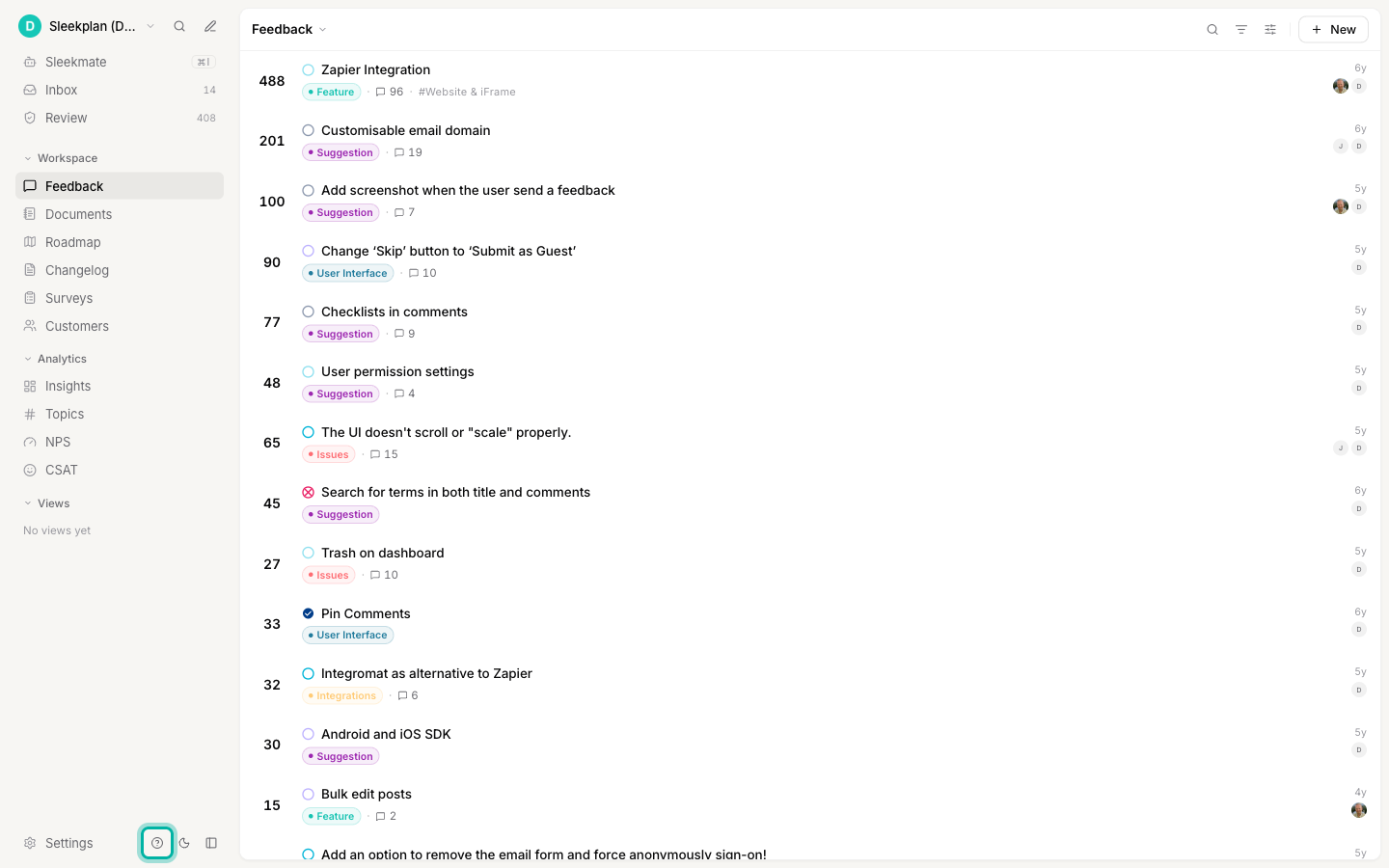 The admin dashboard with the Help & support question-mark icon at the bottom of the left sidebar highlighted