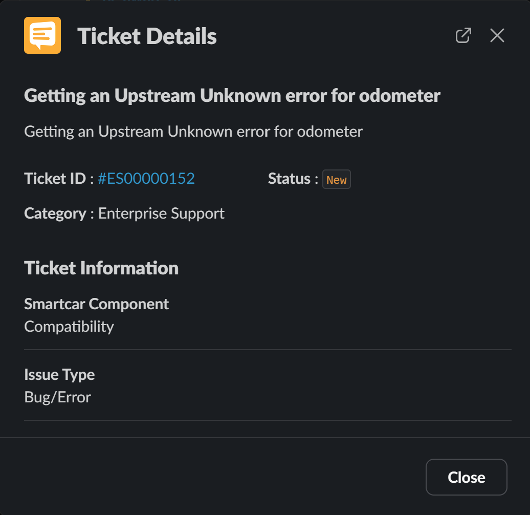 View Open Ticket