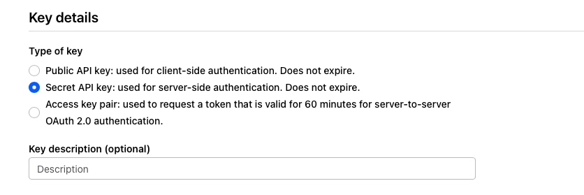 Checkout.com Public Key setup