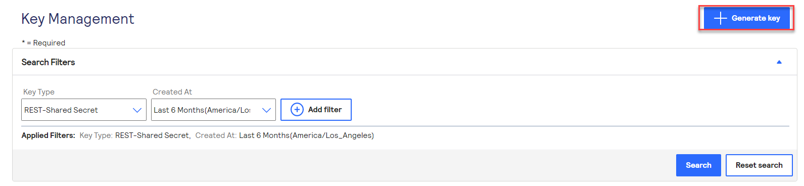 Cybersource Generate Key