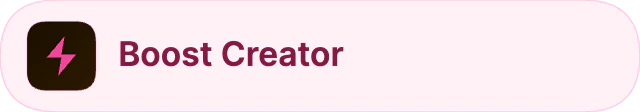 Boost Creator Bar Button - Pastel