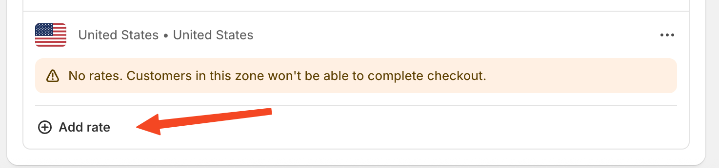 Add Rate Button