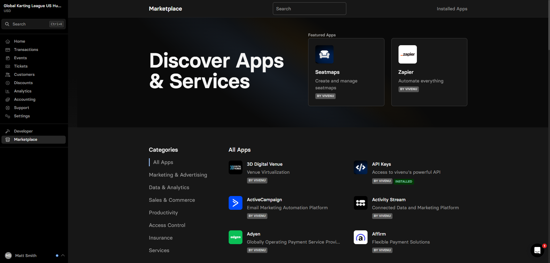 Vivenu Marketplace