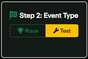 Select event type