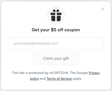 Referral Landing Popup Icon