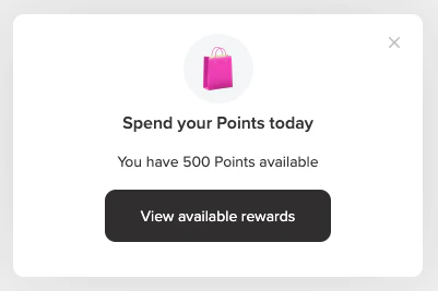 Increase Points Spending Nudge