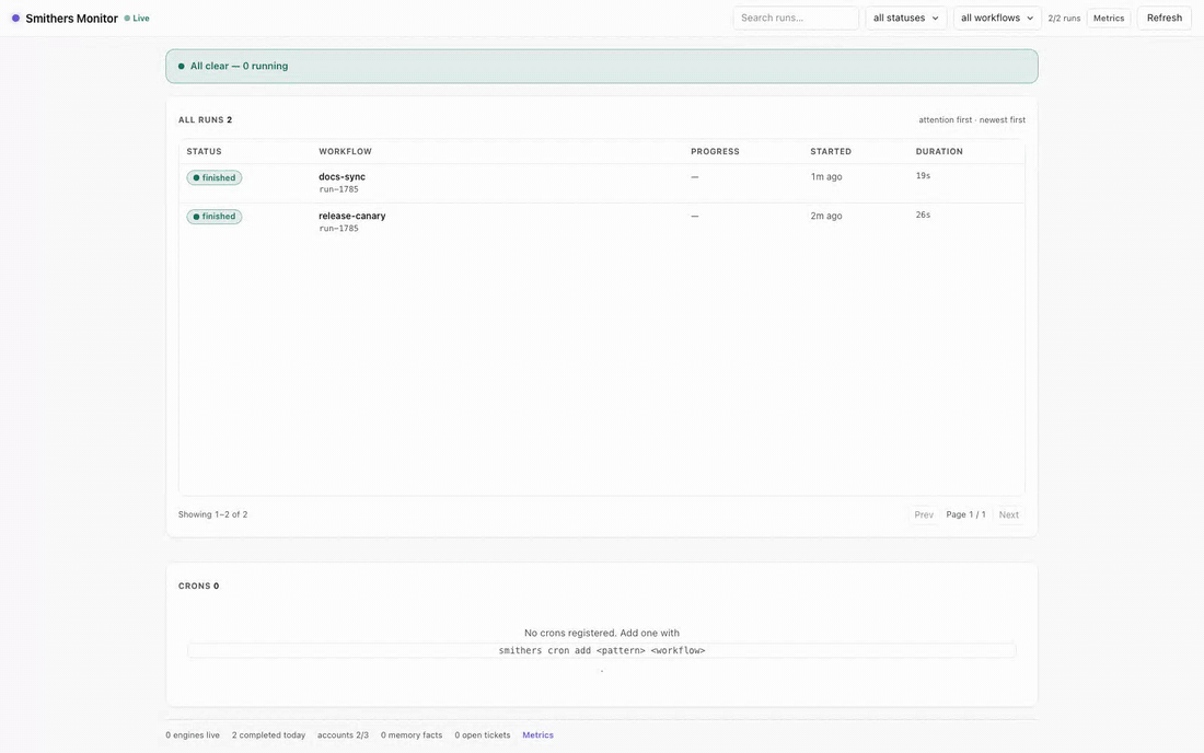 Touring a finished run in the Monitor, opening the node inspector, the XML debug view, and the frame scrubber