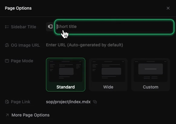 พิมพ์ชื่อสั้น