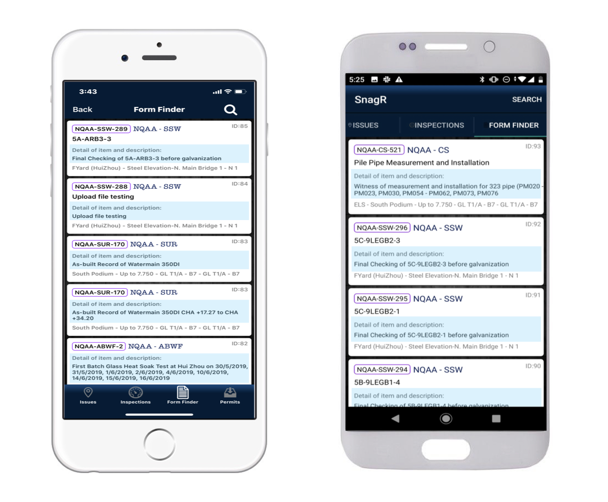 Form Finder in app 007