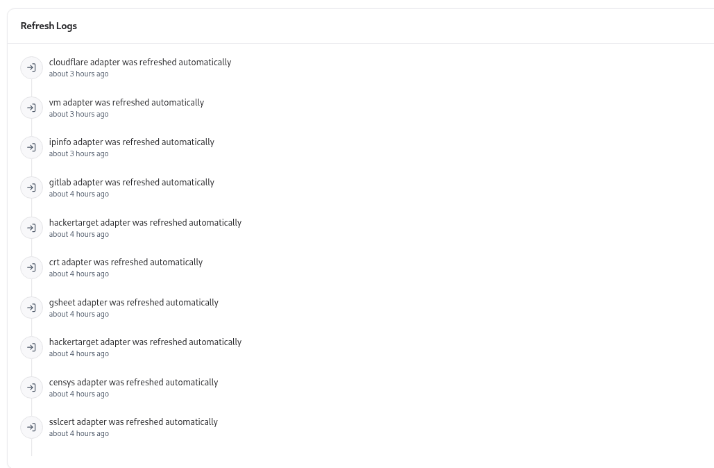Adapter Refresh Logs in AIM