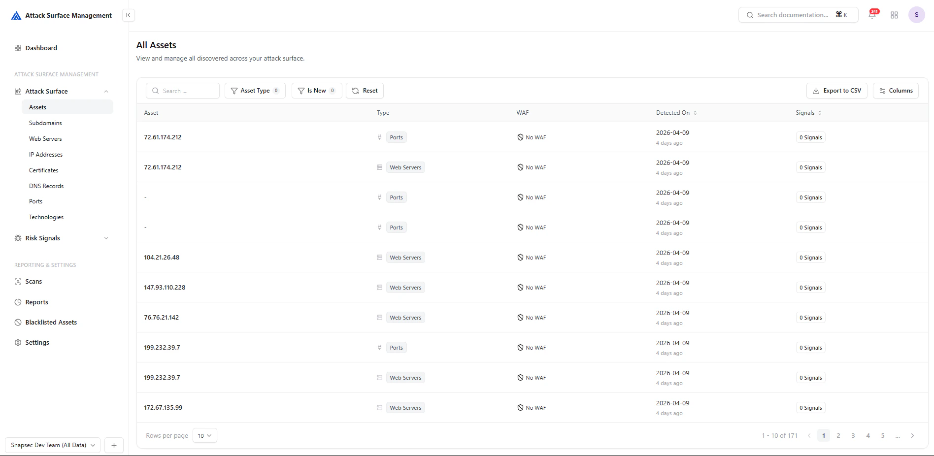 ASM Asset Catalog Overview
