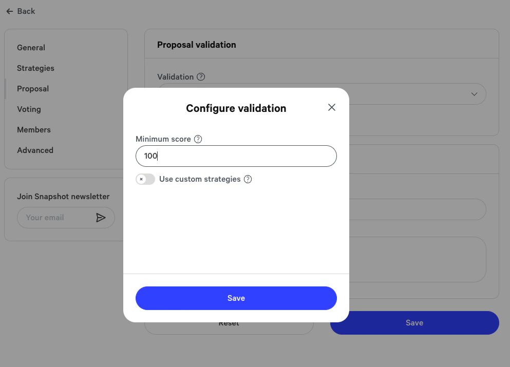 Use current setup and define a strong threshold to avoid spam in your space.
