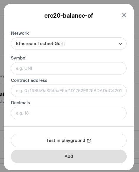 Example of setting up an erc20-balance-of strategy.