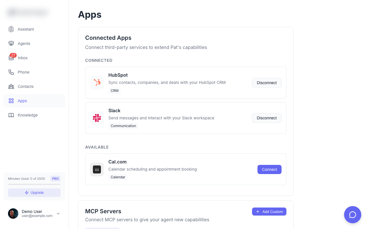 Apps and Integrations