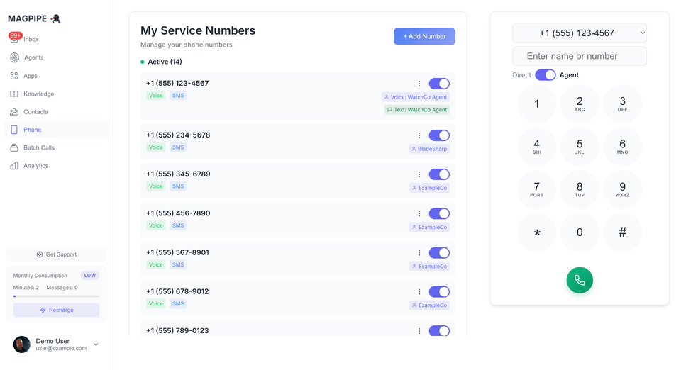Making an outbound call with the dialpad