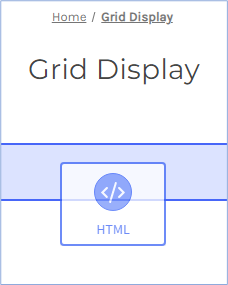 The HTML widget on the page