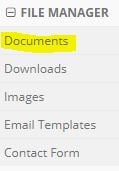 The Documents item under File Manager