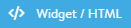 The Widget/HTML element
