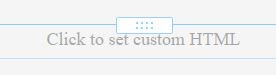 The Click to set custom HTML box