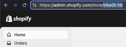 Finding your Shopify shop name
