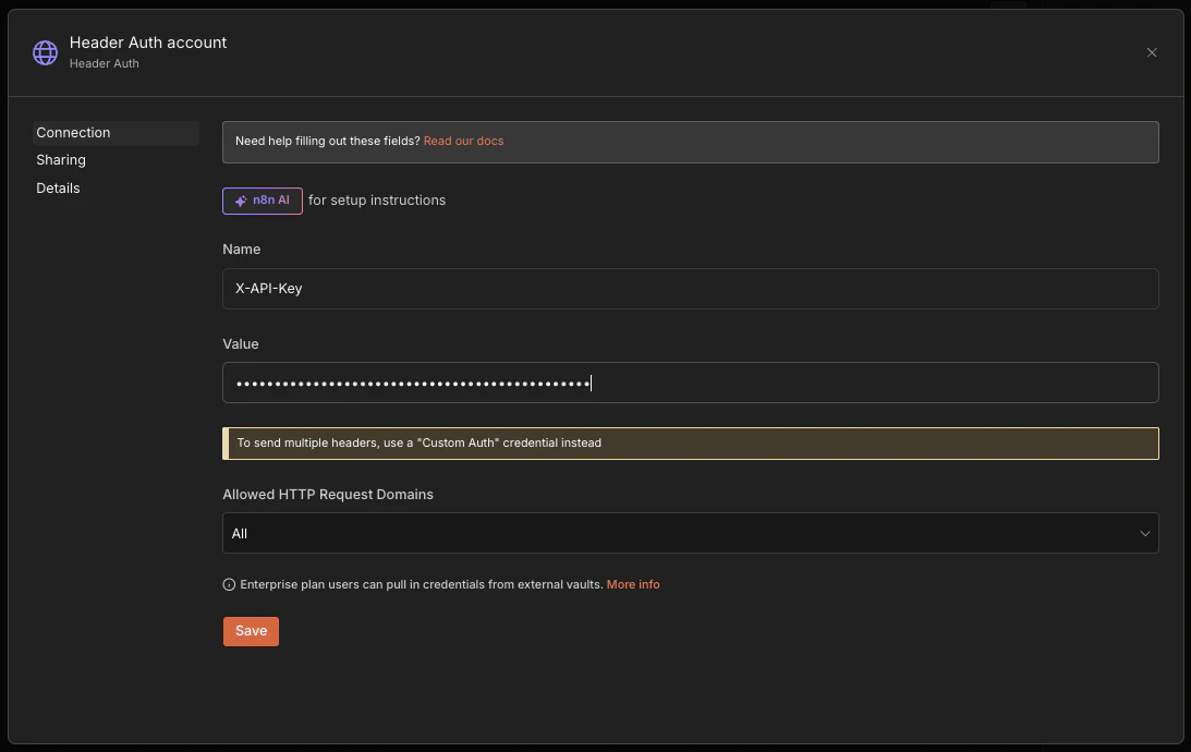 Authentication section in Mintlify