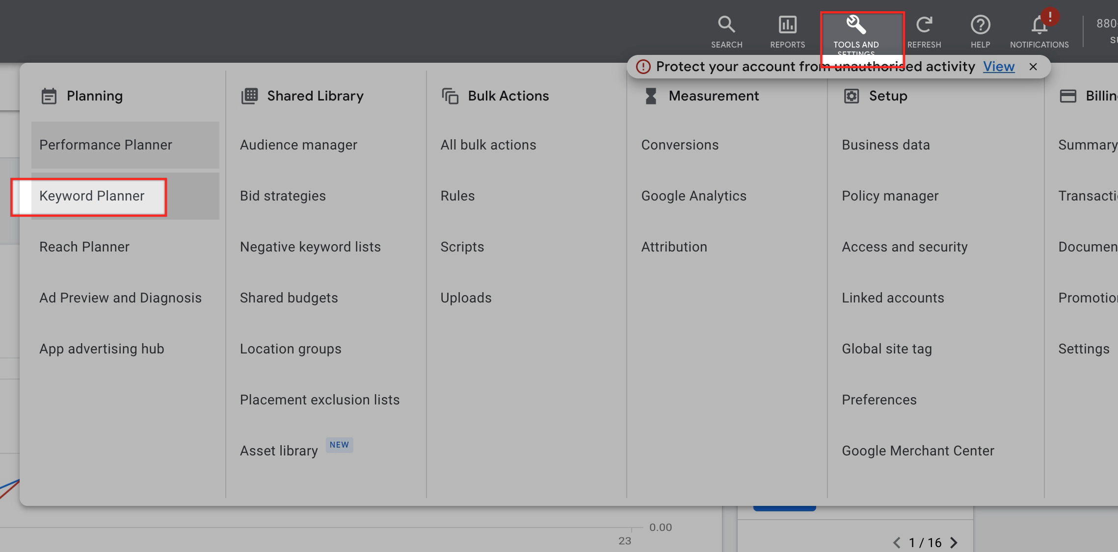 Using Google Keyword Planner - Keyword Insights Documentation