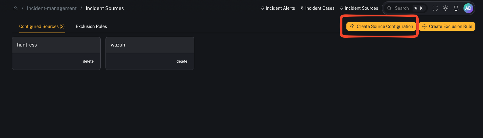 Create source (placeholder)