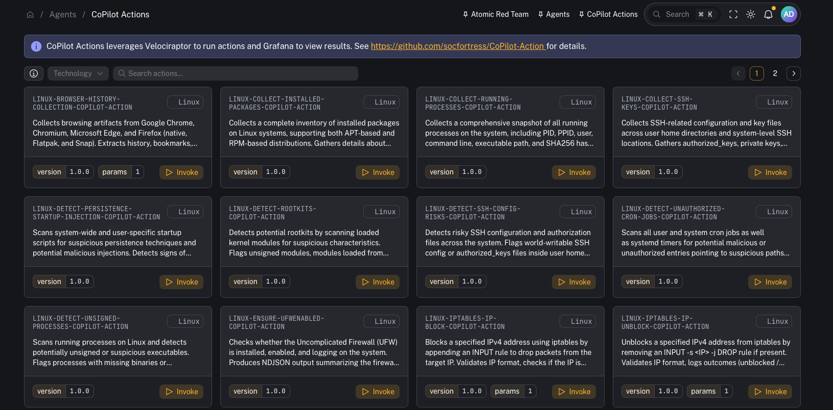 CoPilot actions - SOCFortress CoPilot