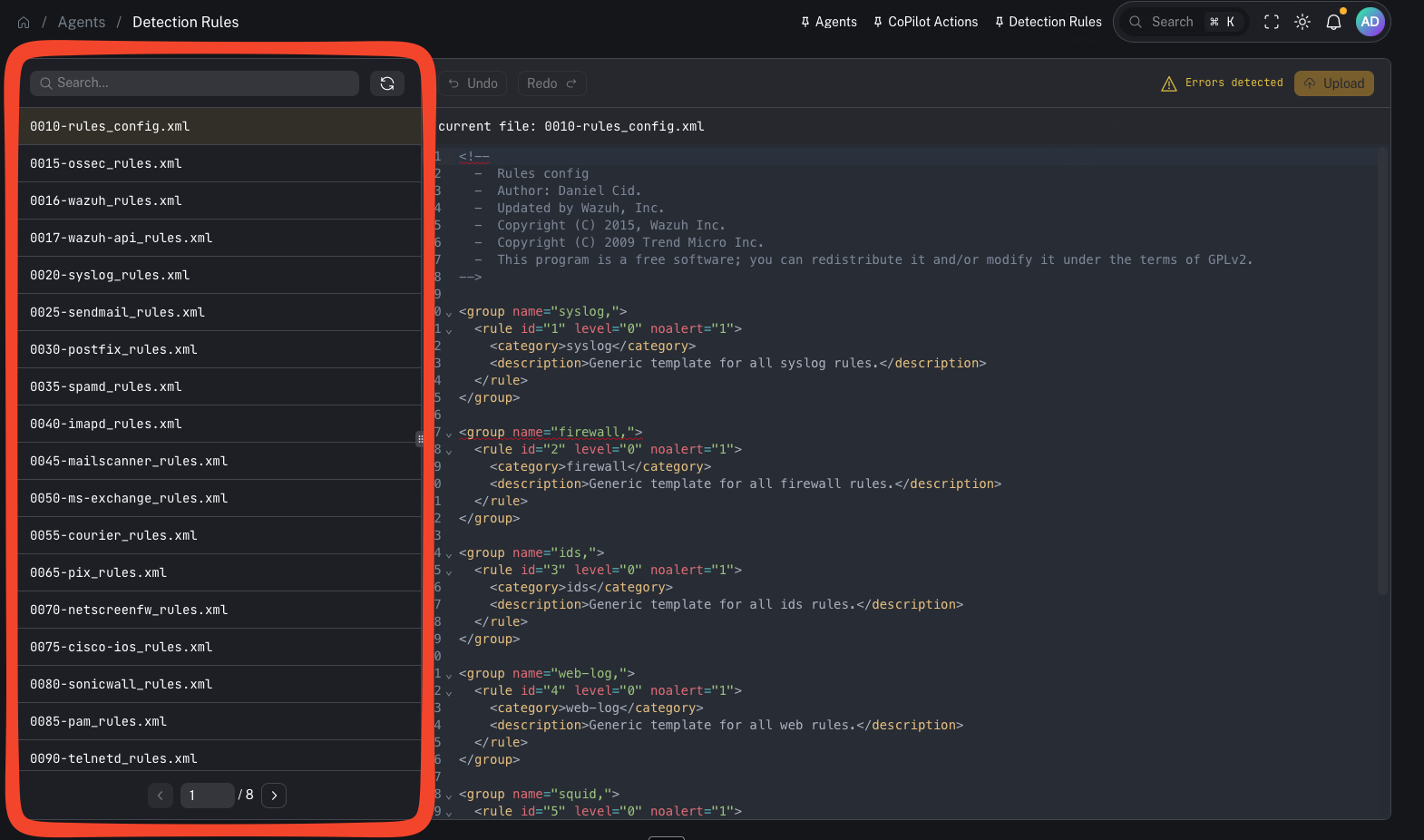 Rules list (placeholder)