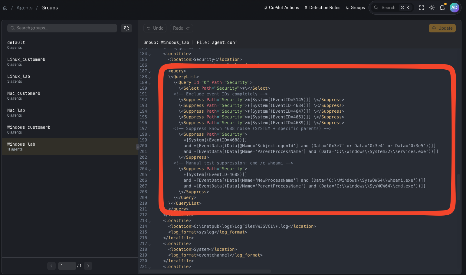 Group advanced fields (placeholder)