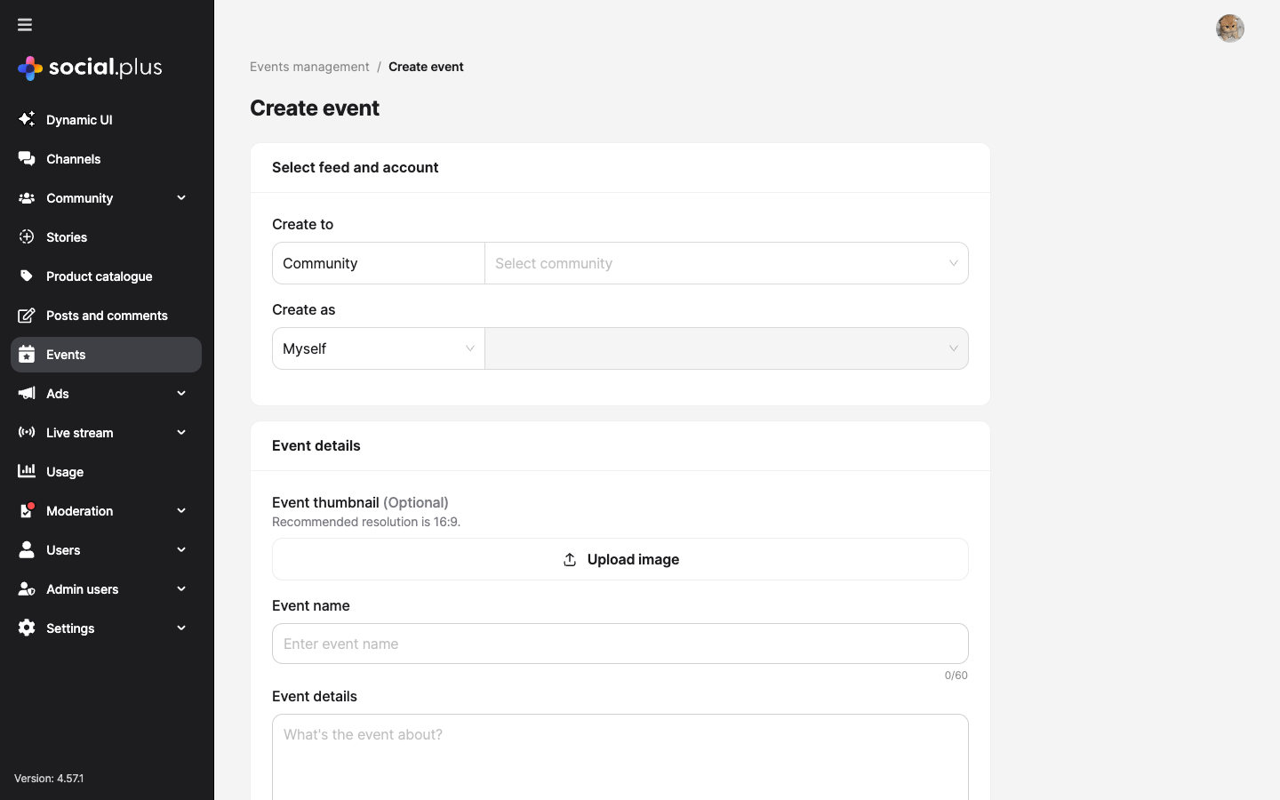 Create Event Form