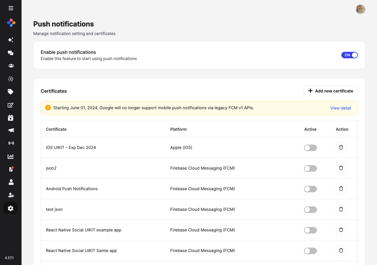 Notifications & Engagement - social.plus