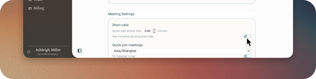 Ignore Calls Shorter Than A Set Number Of Minutes