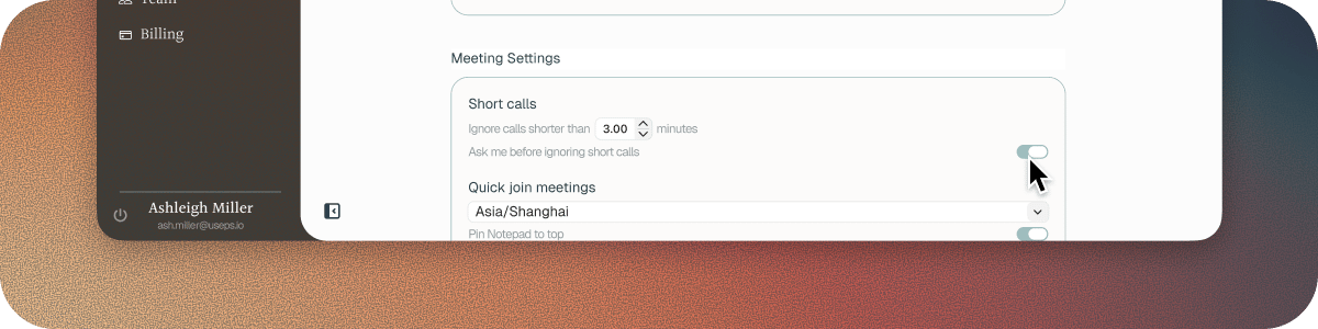 Ignore Calls Shorter Than A Set Number Of Minutes