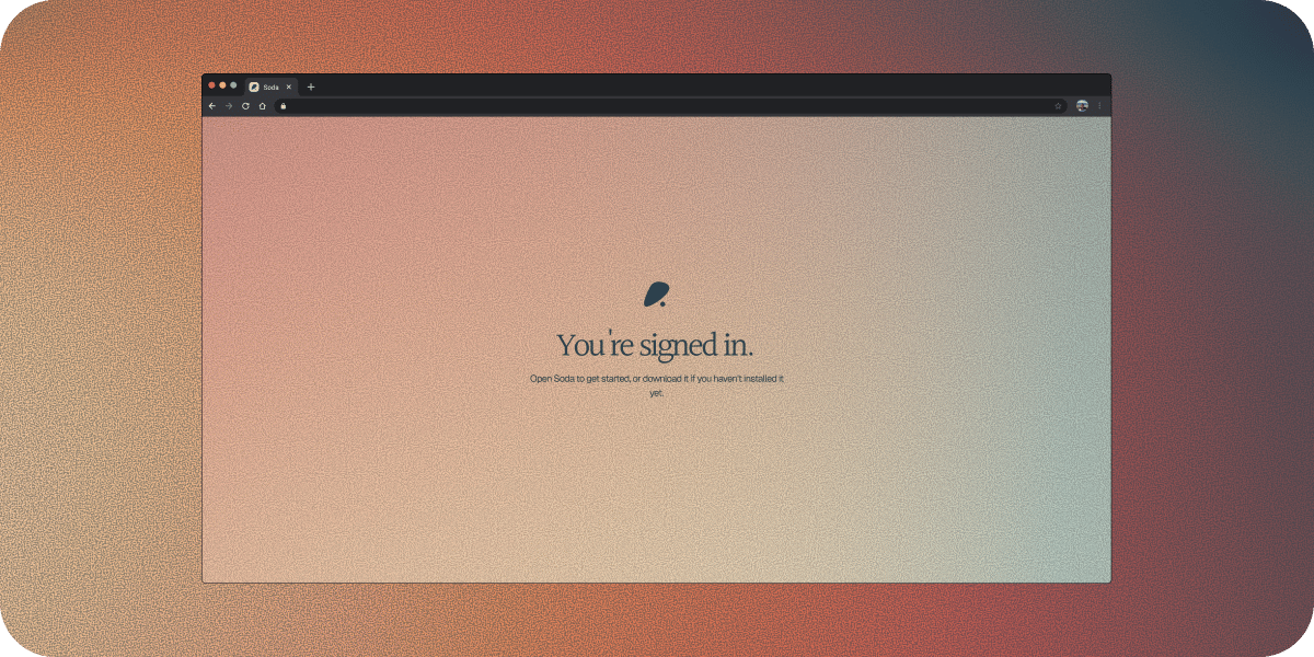 Signed In Confirmation