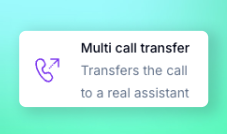 Transferência de chamada para múltiplos números Interface de transferência de chamada para múltiplos números