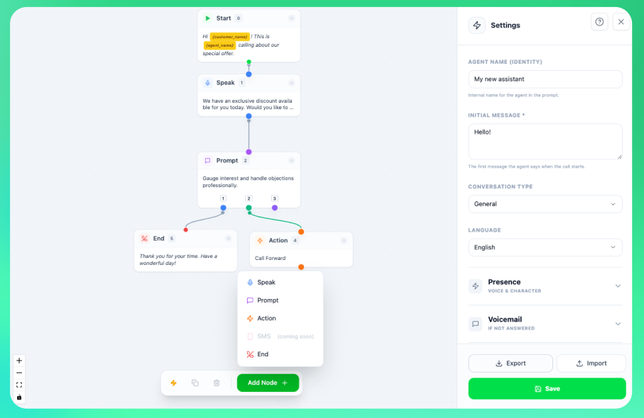 Tipos de Nós do Flow Builder