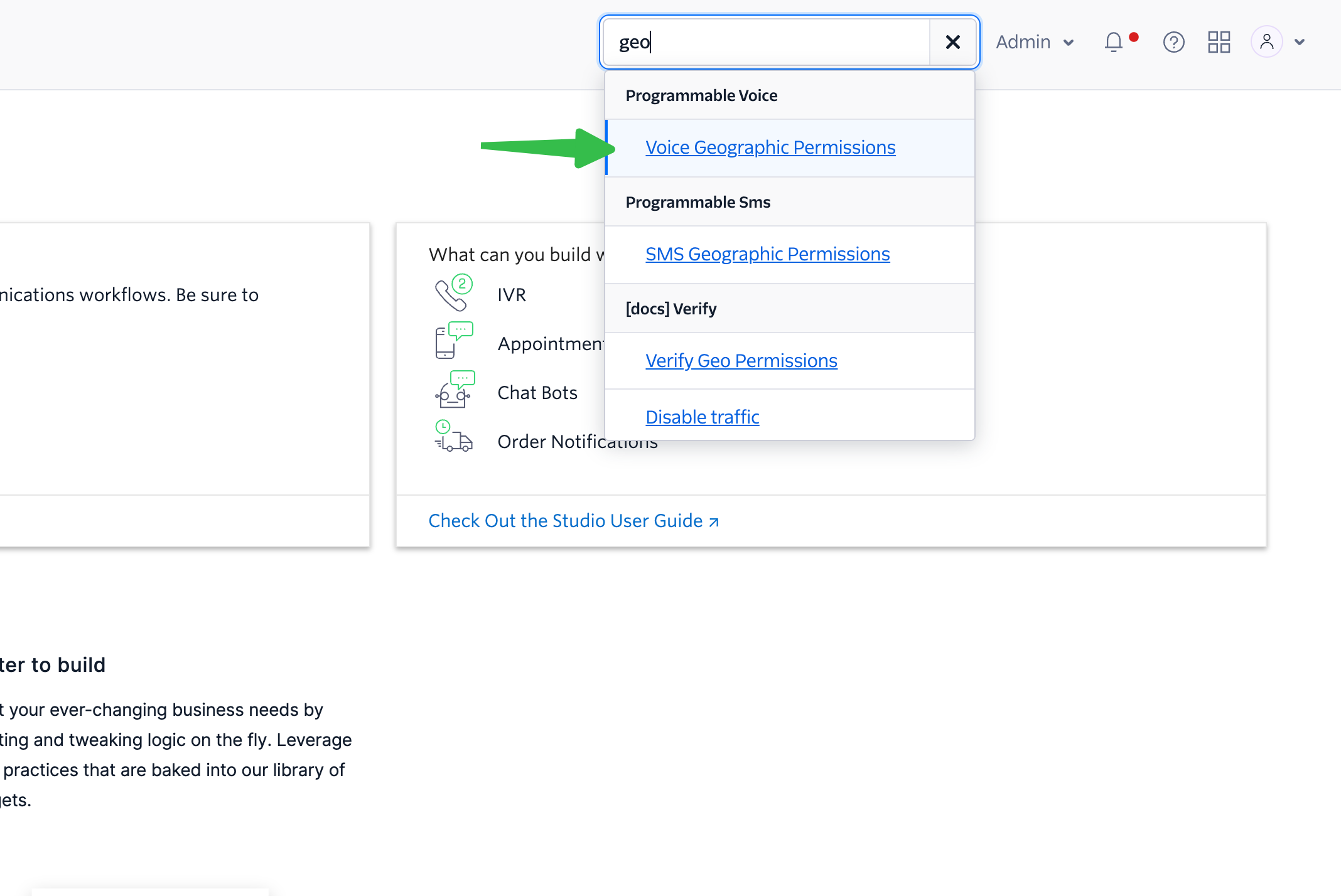Configurar discagem internacional Twilio