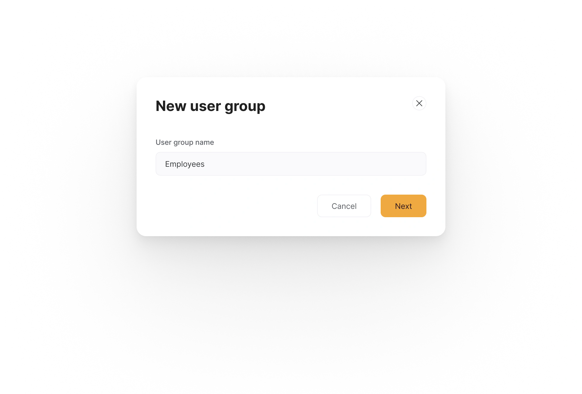 Name your user group