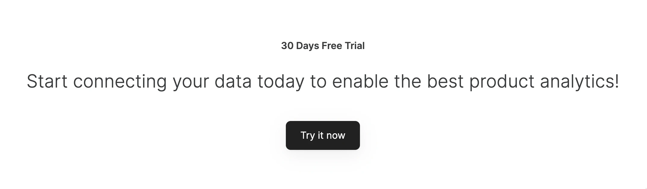 Call to action with a button
