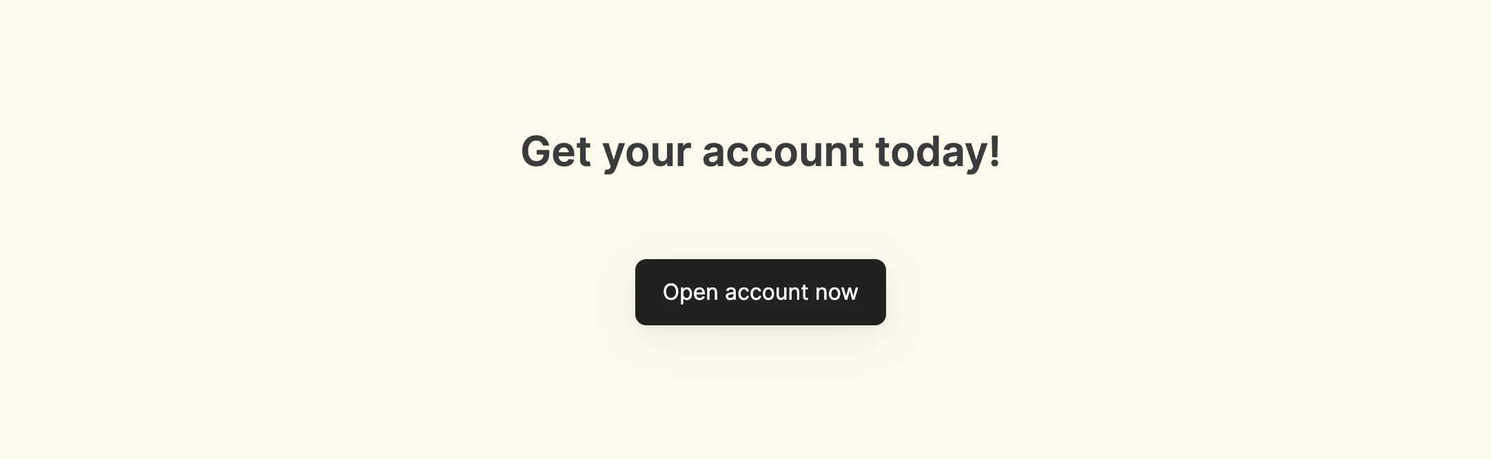 Call to action with a text and action button