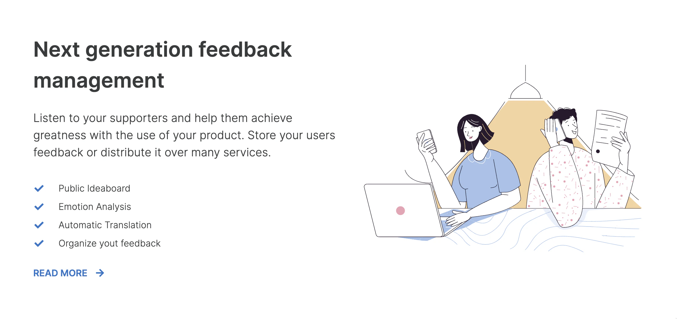 Feature with link