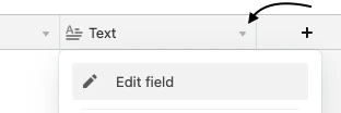 Changing field type in Airtable