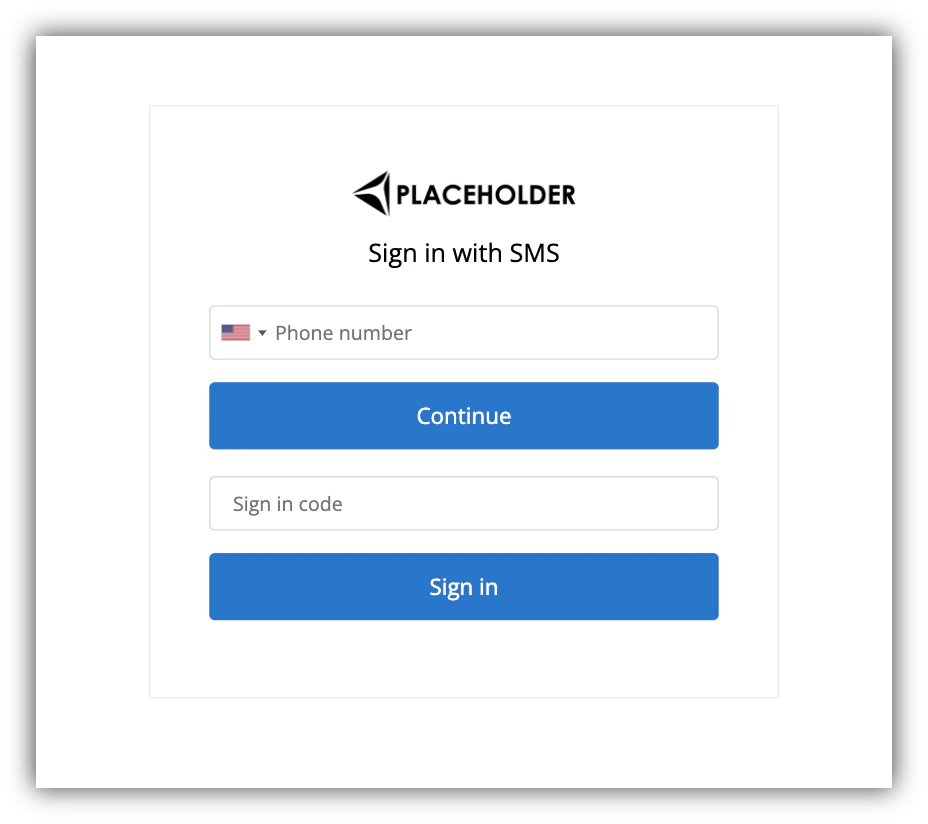 Signin with Phone Code