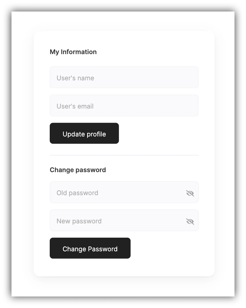 User profile block