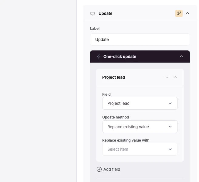 One-click update setup