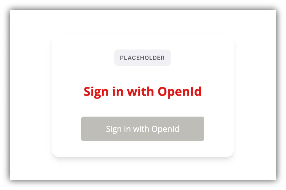 OpenId Single sign on block