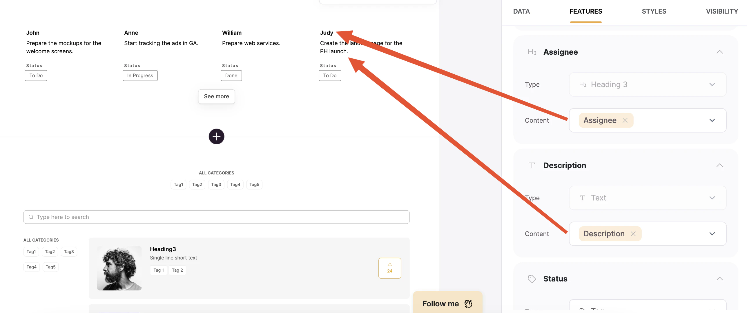 Mapping fields from Google Sheets to Softr